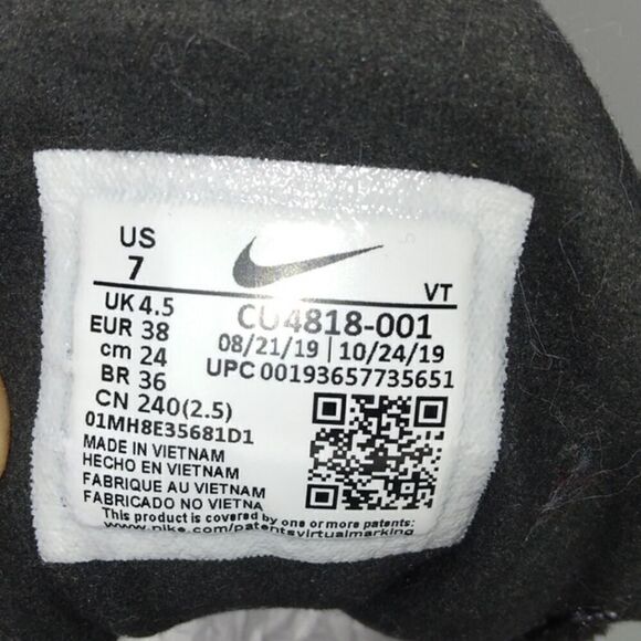 Nike Air Max 270 React Womens Pre-owned Purple/Gray/Salmon Sneakers - sz. 7 - Picture 6 of 6